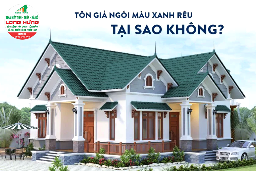 nhà lợp tôn giả ngói đẹp